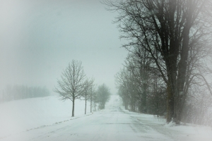 snow winter landscape rural Ontario