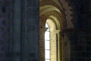 window in Mont St Michel, France
