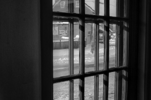 window black and white
